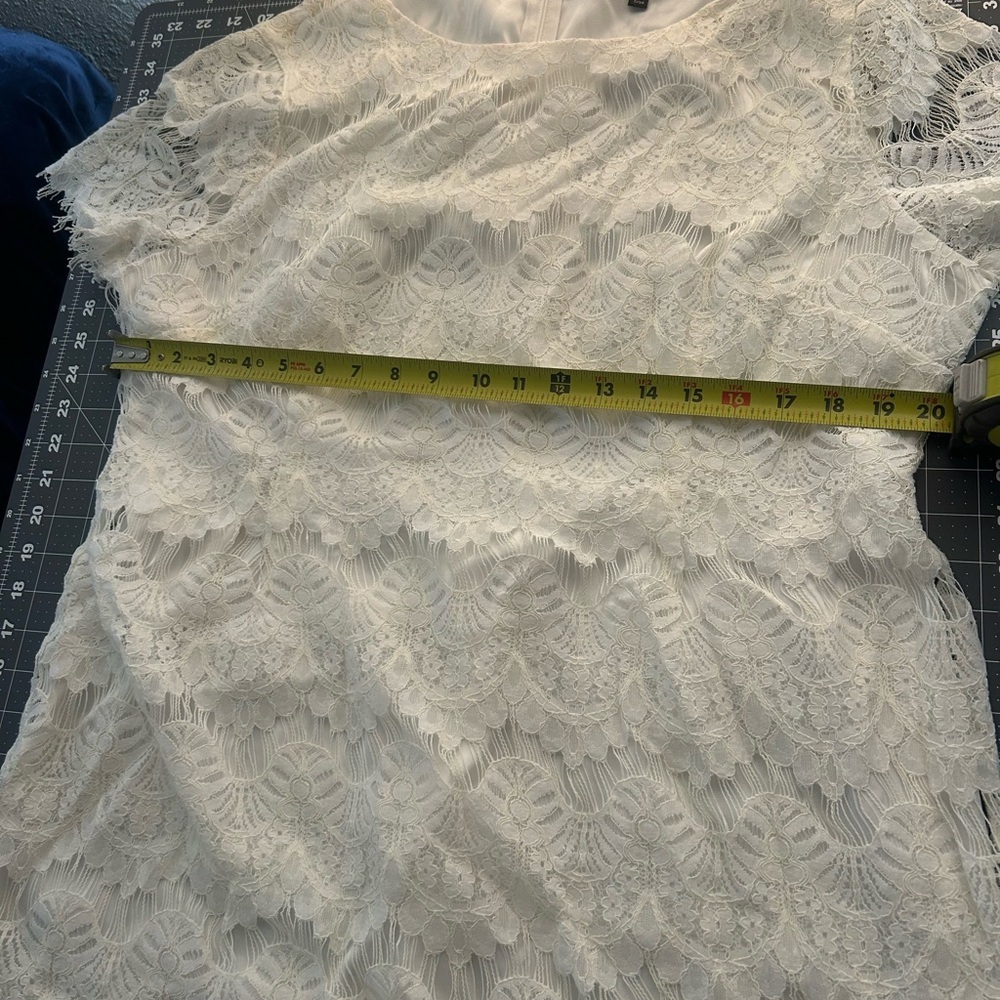 Preston & York White Lace Mini Dress - Picture 4 of 9